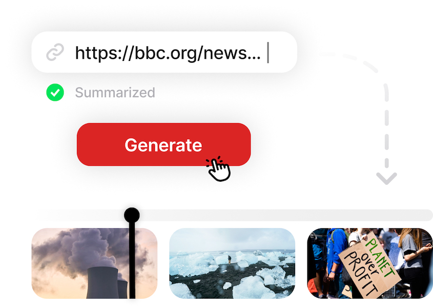 AI swiftly turning articles into attractive videos